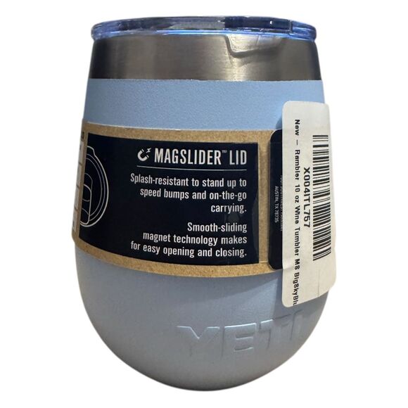 Big Sky Blue YETI® 10oz Wine Tumbler - Authentic - Brand New Retired Color - Picture 2 of 3